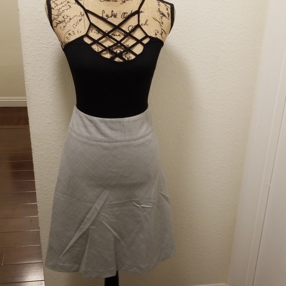 Express Gray A-Line Skirt